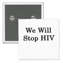 Nous arrêterons HIV Badge Avec Épingle