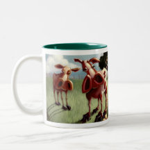Nous ne mangeons pas la tasse de vaches à animaux