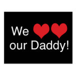Nous papa de coeur cartes postales