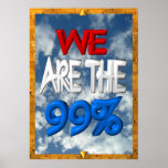Nous sommes les 99% occupons le signe de protestat