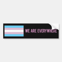 Nous sommes partout autocollant (le transsexuel) autocollant pour voiture