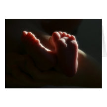 Nouveau bébé carte de vœux