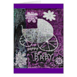 Nouveau collage heureux de bébé carte