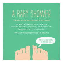 Nouveau petit baby shower de Piggies Invitations Personnalisées