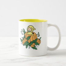 Nouveau petit citrouille d'automne tasse