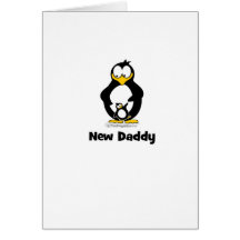 nouveau pingouin de papa carte de vœux