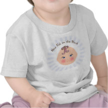 Nouvel enfant sur le T-shirt de bébé de bloc