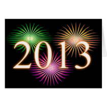Nouvelle année des feux d'artifice 2013 cartes
