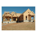 nouvelle construction à la maison modèle de carte de visite
