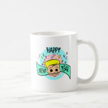 Nouvelles années d'amusement tasse à café