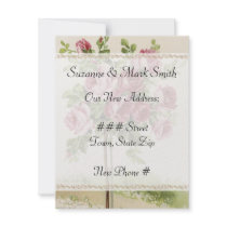 Nouvelles cartes d'adresse de mariage vintage