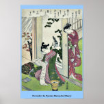 Novembre par Suzuki, Harunobu Ukiyoe Affiches