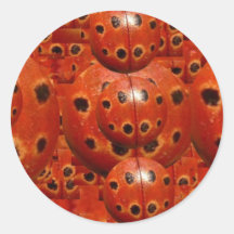 NOVINO Dame Bug Wants een Omhelzing Ronde Sticker