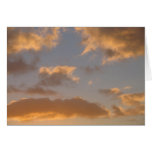 Nuages au coucher du soleil carte