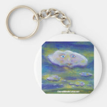 Nuages heureux porte-clés
