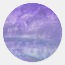 nuages mystiques adhésif rond