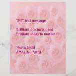 Nuance rose de lumière de bouquet - customisez ou  prospectus personnalisés