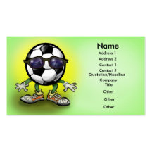 Nuances du football modèle de carte de visite