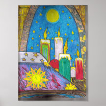 Nuit de bougie poster