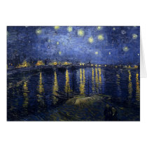 Nuit étoilée au-dessus du Rhône 2 cartes