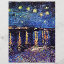 Nuit étoilée au-dessus du Rhône, Vincent van Gogh Prospectus Personnalisés