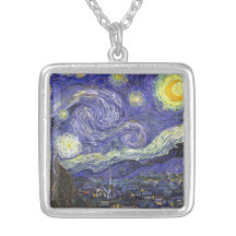 Nuit étoilée de Van Gogh, post impressionnisme vin Pendentif
