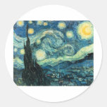 Nuit étoilée de Vincent van Gogh Autocollants