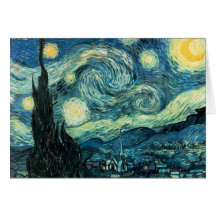 Nuit étoilée de Vincent van Gogh Cartes De Vœux