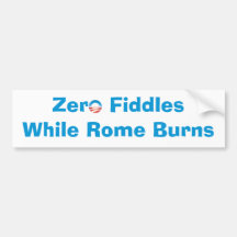 Nul Golfs terwijl Rome brandt Bumperstickers