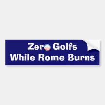 Nul Golfs terwijl Rome brandt Bumperstickers