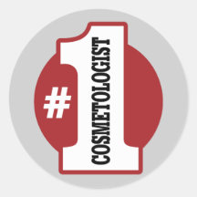 Nummer 1 Cosmetologist Stickers