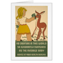 Nutrition de cerfs communs de fille WPA 1938