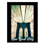 nyc de pont de Brooklyn Carte Postale