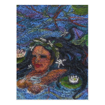 Nymphe d'eau carte postale