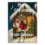 Obama Claus, Barack Obama drôle le père noël Carte
