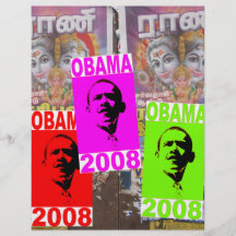 Obama en Inde Prospectus Avec Motif