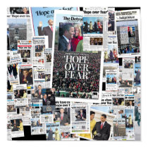 Obama : Espoir au-dessus de la crainte posters