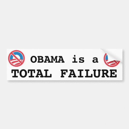 OBAMA est un bumpersticker d'ÉCHEC TOTAL Adhésifs Pour Voiture
