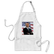 Obama et le drapeau américain tabliers