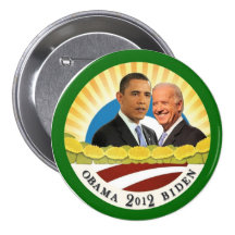 Obama et soleil de Biden Pin's Avec Agrafe