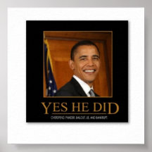 OBAMA - ja, hij: Poster en andere punten