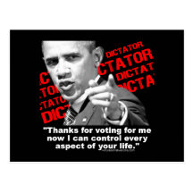 Obama le dictateur cartes postales