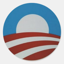 Obama-logo Ronde Stickers