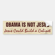 "Obama n'est pas Jésus " Autocollant Pour Voiture