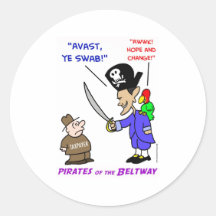 obama piraat avast ronde stickers