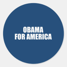 OBAMA POUR L'AMÉRIQUE ADHÉSIF