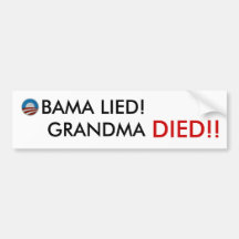 Obama s'est trouvé grand-maman est mort ! Adhésif  Adhésif Pour Voiture