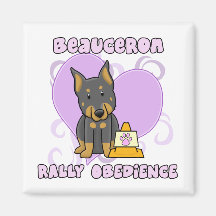 Obéissance de rassemblement de Kawaii Beauceron Aimant