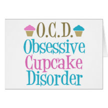 Obsessieve Wanorde Cupcake Wenskaarten