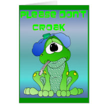 Obtenez la grenouille bonne d'humour carte de vœux